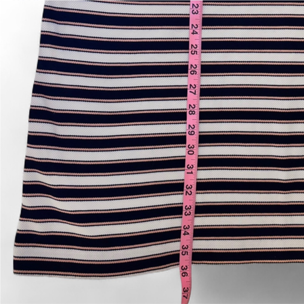 Ann Taylor Size 14 Black and White Striped Dress Sleeveless - Picture 6 of 6